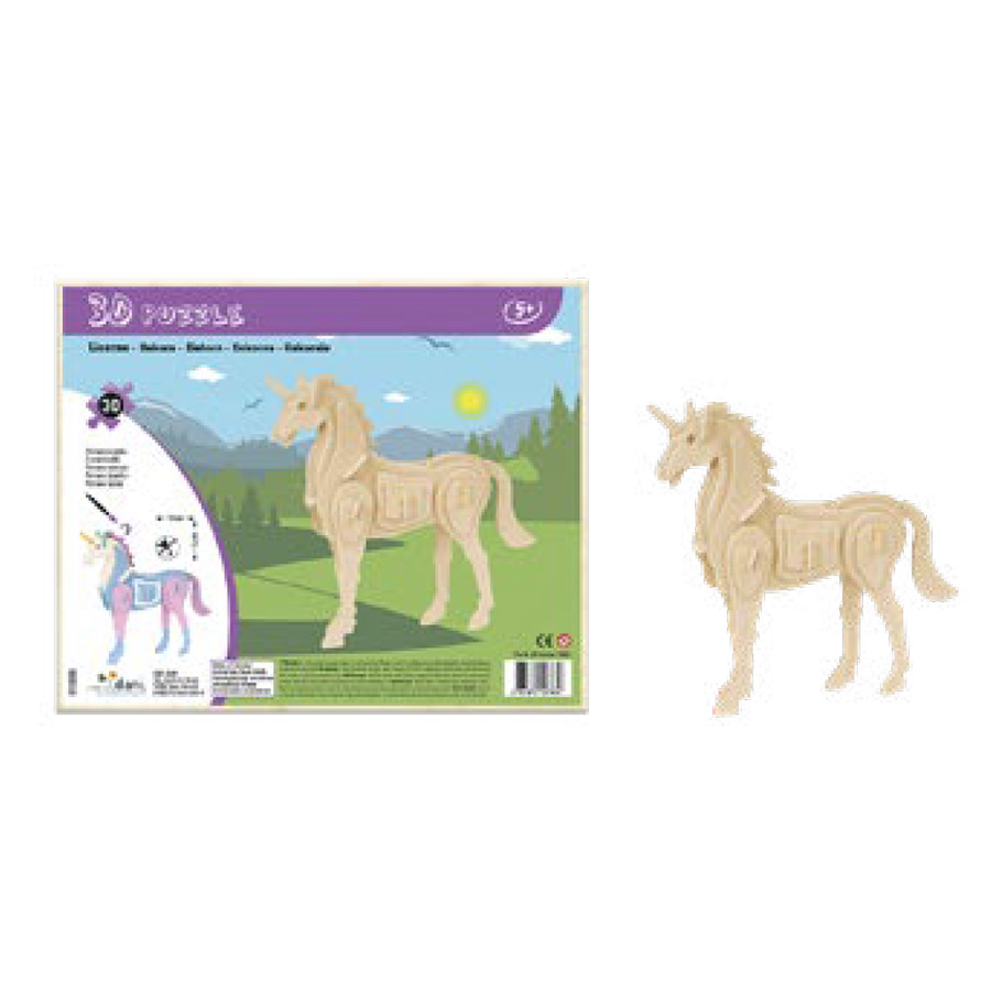 Puzzle 3D Licorne, 12pcs