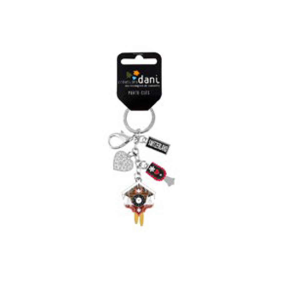 Porte-clefs métalliques Coucou, 12pcs