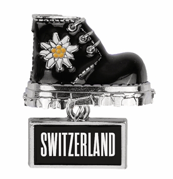 Magnet chaussure de montagne noire