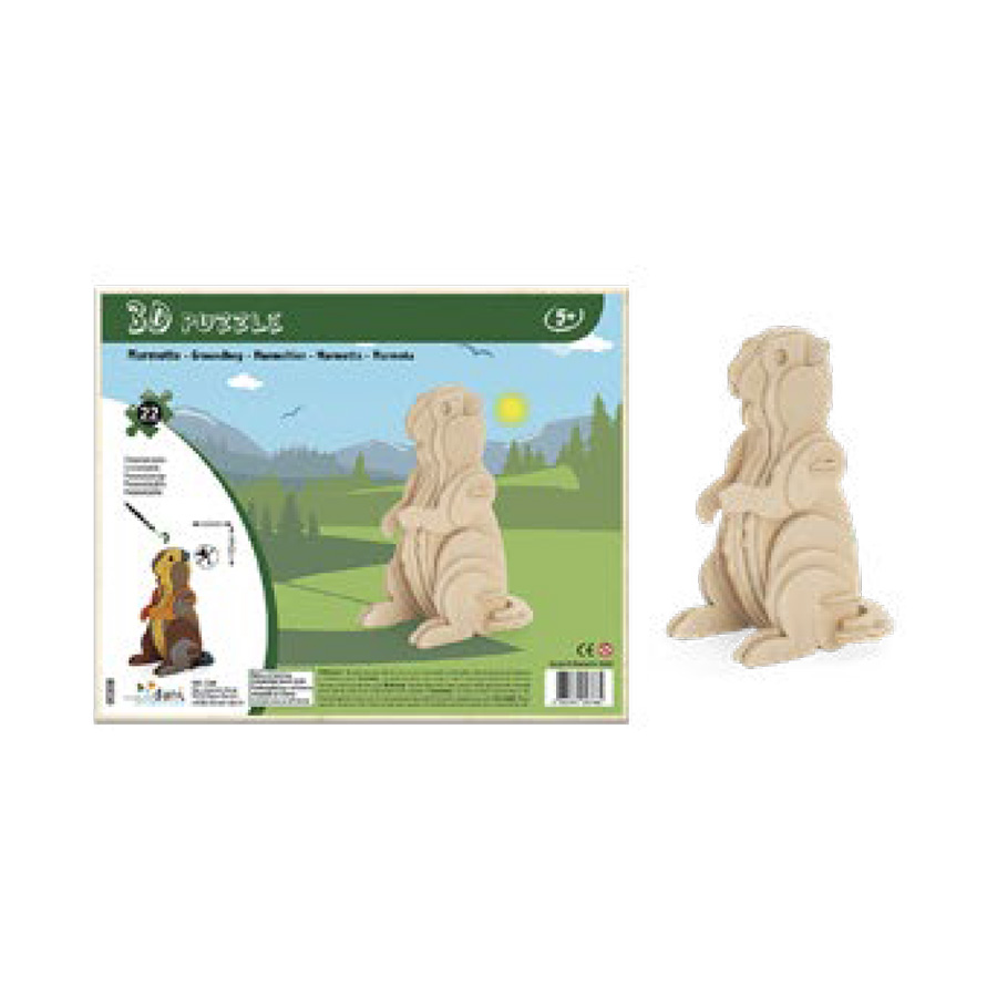 Puzzle 3D Marmotte, 12pcs