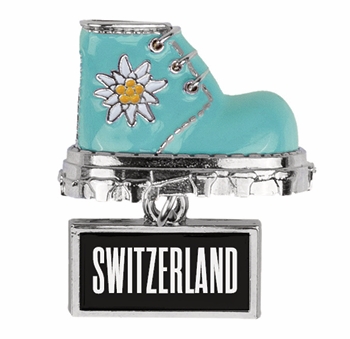 Magnet chaussure de montagne turquoise