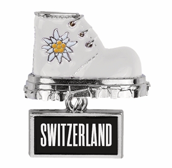 Magnet chaussure de montagne blanche
