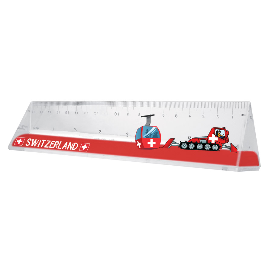 Règle 3-D telecabine/dameuse,rouge